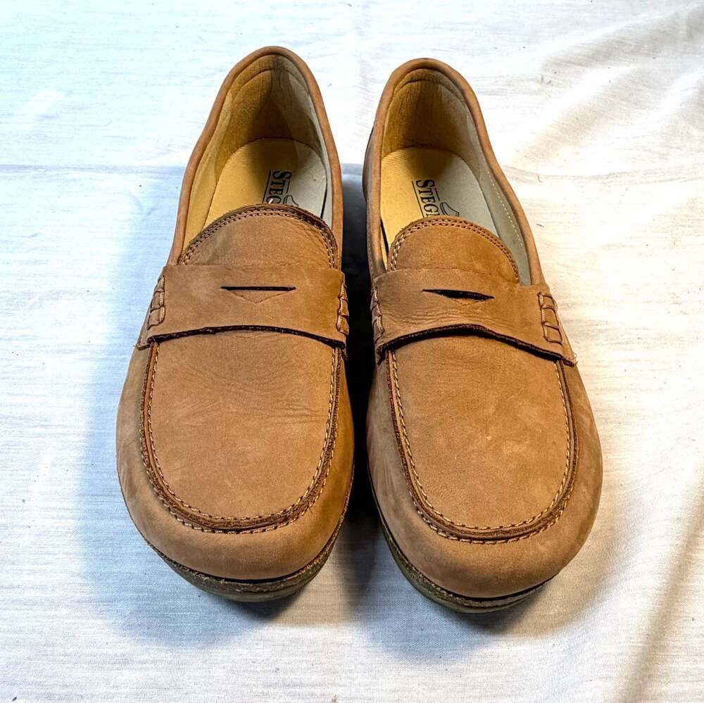 Stegmann Women's Victoria Loafer Tan Leather Slip-On